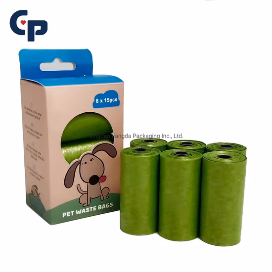 Bolsos biodegradables modificados para requisitos particulares del impulso del animal doméstico de Poo del perro de la maicena