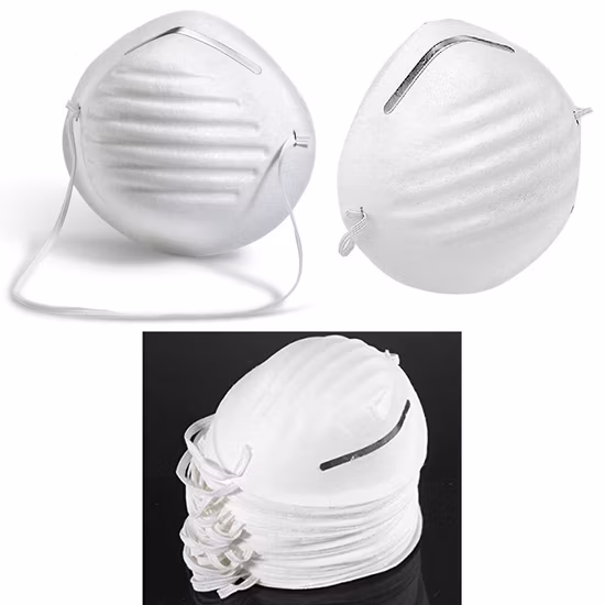 Respiradores FFP2 Respirador de seguridad desechable no tejido con máscara de copa con mascarilla CE